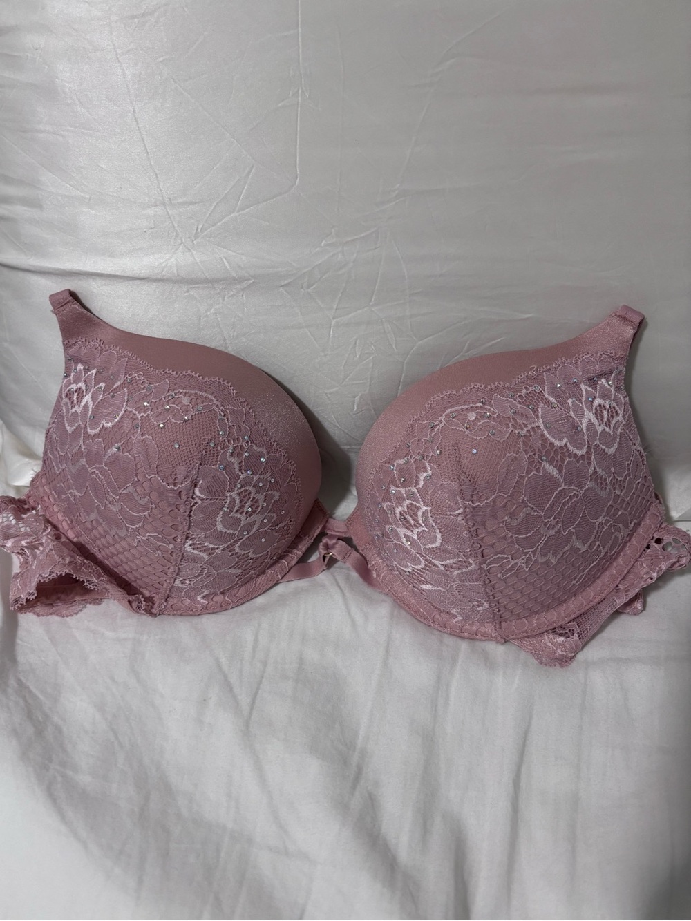 La SENZA Lace Push-Up Bra - Dusty Mauve